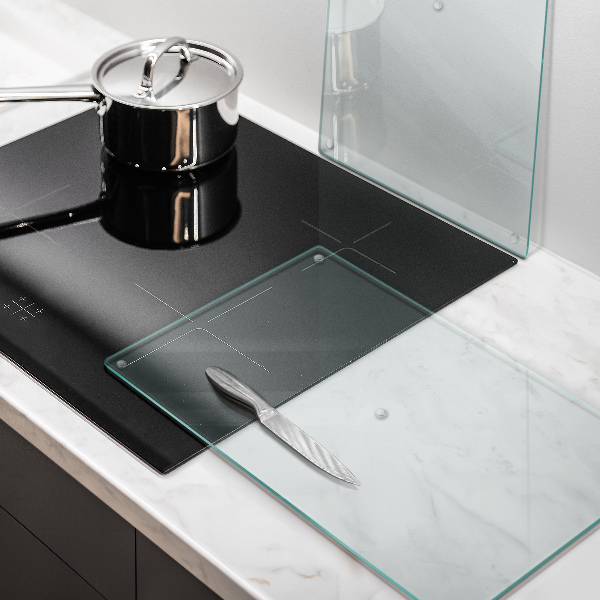 Tabla de cortar de vidrio templado transparente