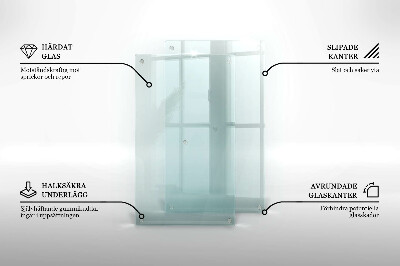 Tabla de cortar de vidrio templado transparente