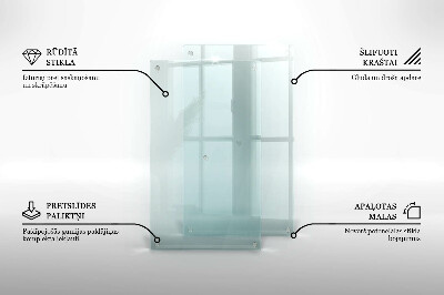 Tabla de cortar de vidrio templado transparente