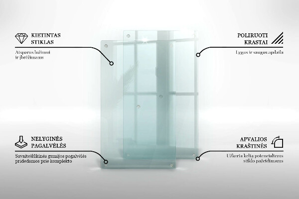 Deska do krojenia transparentna podwójna