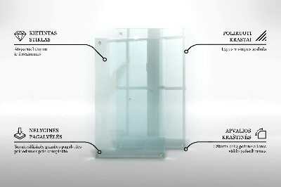 Tabla de cortar de vidrio templado transparente