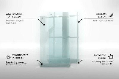 Tabla de cortar de vidrio templado transparente