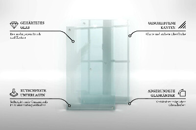 Tabla de cortar de vidrio templado transparente