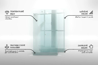 Tabla de cortar de vidrio templado transparente