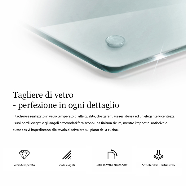 Deska do krojenia transparentna heksagonalna