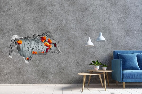 Samoprzylepna naklejka Kwiaty w betonie