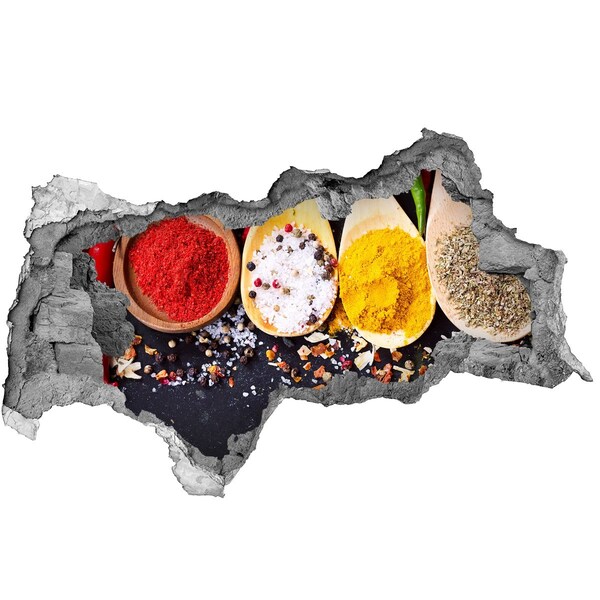 Vinilo adhesivo boquete en la pared rota Paraíso de las especias