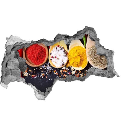 Vinilo adhesivo boquete en la pared rota Paraíso de las especias