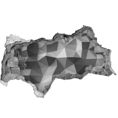 Dziura 3d foto tapeta Geometryczna dziura w ścianie