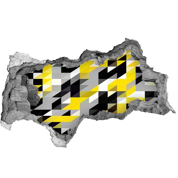 Pegatina decorativa agujero en la pared 3d Agujero abstracto en la pared