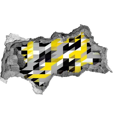 Pegatina decorativa agujero en la pared 3d Agujero abstracto en la pared