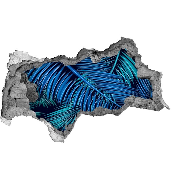 Naklejka 3D dziura samoprzylepna Tropikalna oaza z palmami