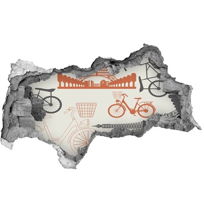 Vinilo adhesivo boquete en la pared rota París en detalle