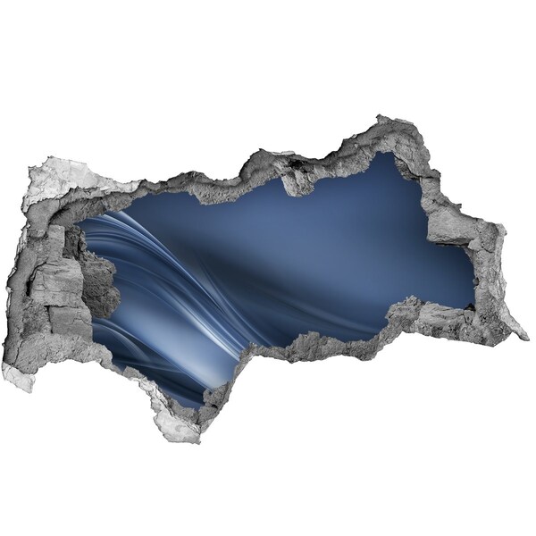 Pegatina decorativa agujero en la pared 3d Un agujero en la pared con vista al cielo.