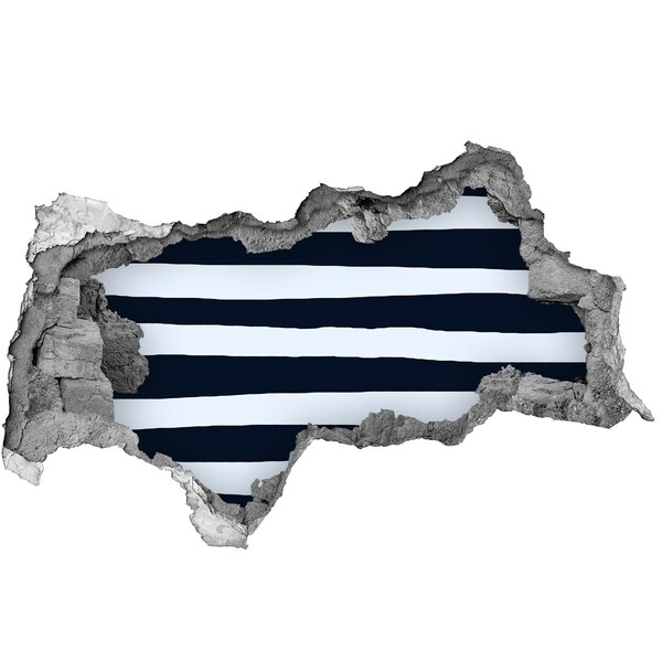 Vinilo efecto 3d pared rota irregular Avance hacia las profundidades del mar