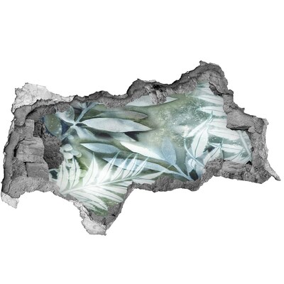 Vinilo adhesivo boquete en la pared rota Un oasis verde en un agujero en la pared