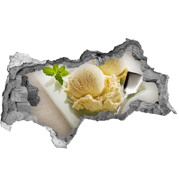 Naklejka 3D dziura na ścianę Lodowy raj