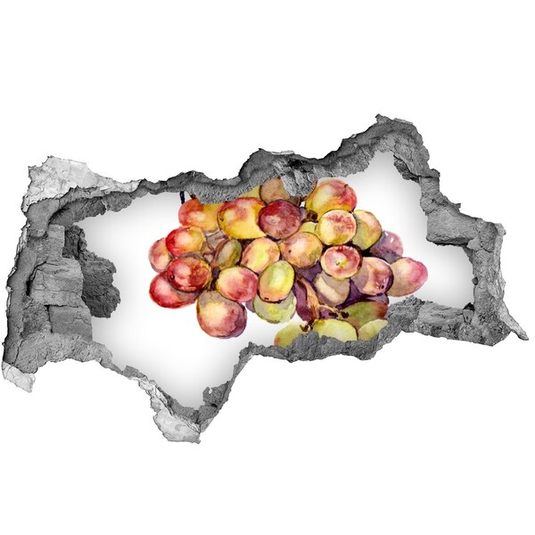 Pegatina decorativa agujero en la pared 3d Fruta en un agujero en la pared