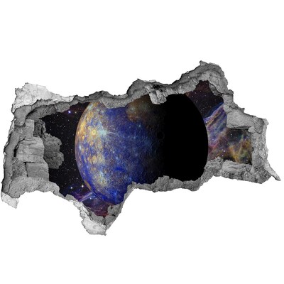 Fotomural autoadhesivo efecto agujero 3d Agujero espacial en la pared