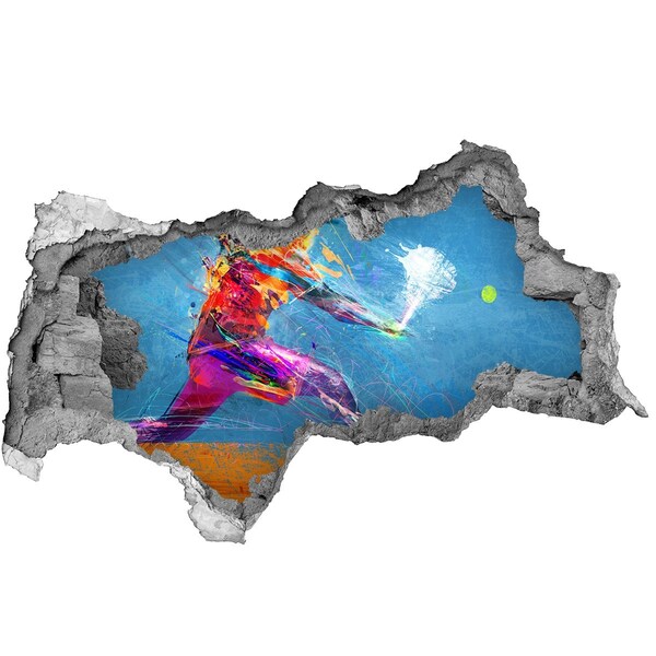 Pegatina decorativa agujero en la pared 3d Inmersión en colores