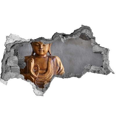 Samoprzylepna naklejka na ścianę Buddha w Zniszczonej Ścianie