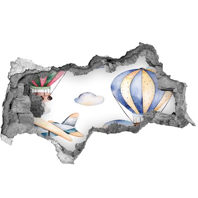 Fototapeta naklejka na ścianę Lot balonem nad chmurami