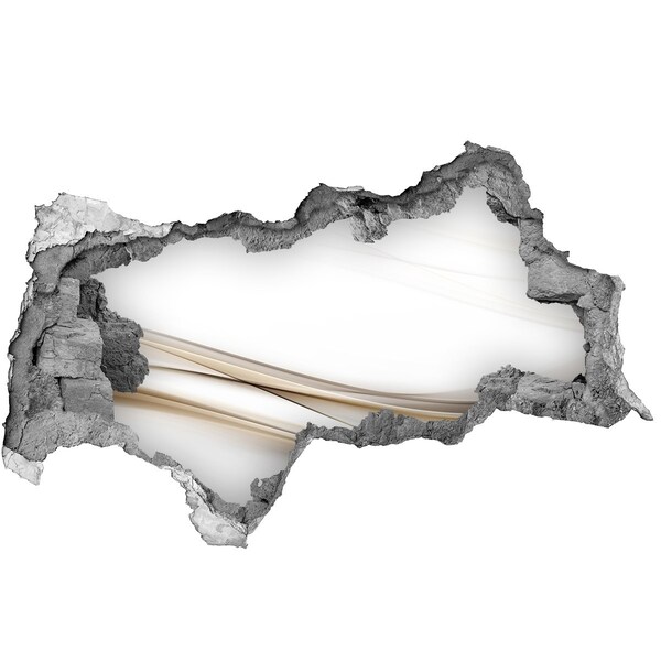 Vinilo efecto 3d pared rota irregular La ilusión del espacio abierto