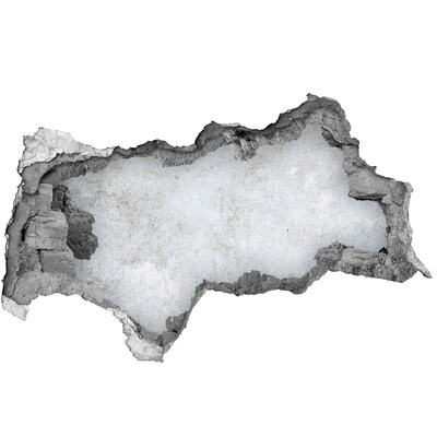 Fototapeta dziura na ścianę Zniszczona ściana z niebieskim tłem