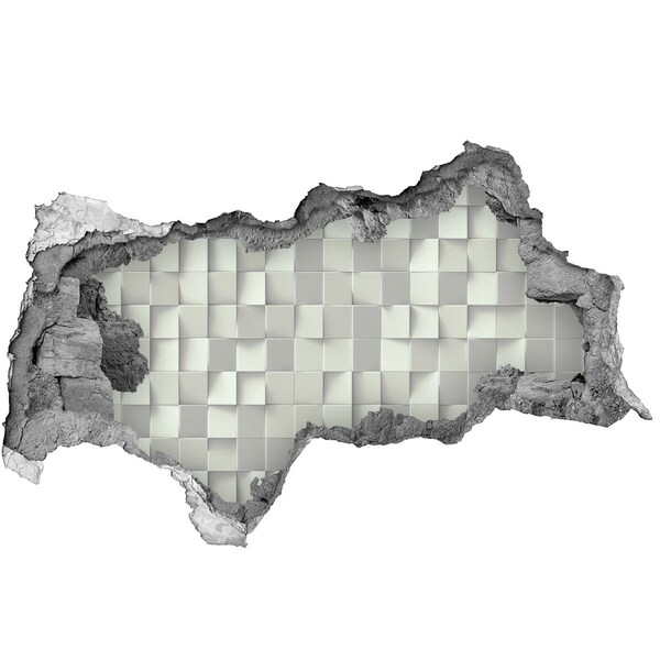 Pegatina decorativa agujero en la pared 3d Mosaico moderno en hormigón