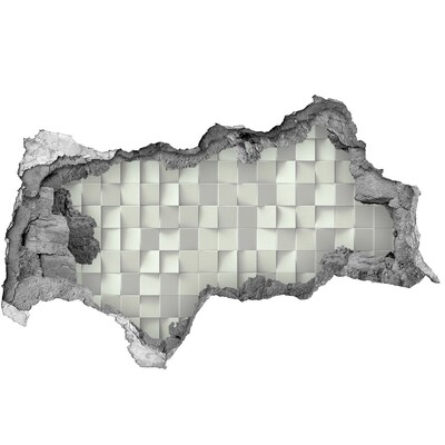 Pegatina decorativa agujero en la pared 3d Mosaico moderno en hormigón