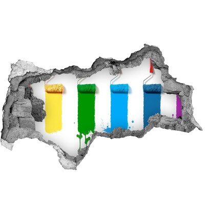 Pegatina decorativa agujero en la pared 3d Pintando en un nuevo estilo