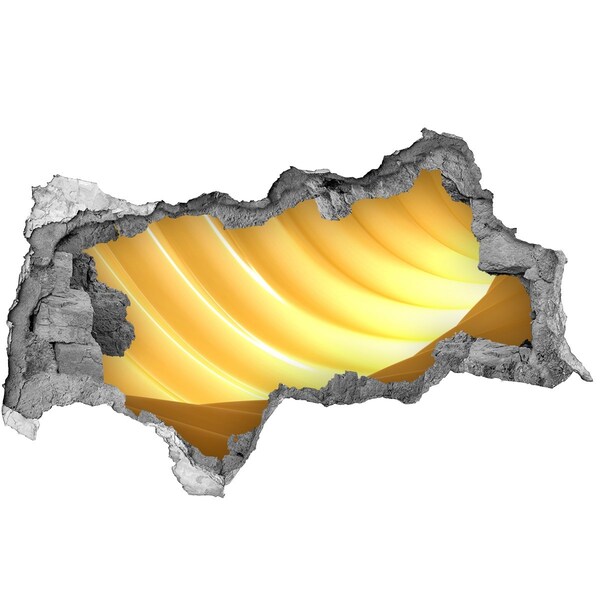 Vinilo adhesivo boquete en la pared rota Duna dorada en el desierto