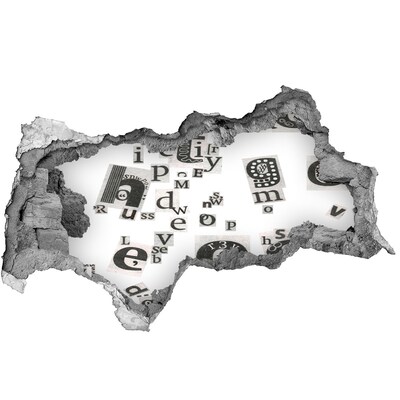 Fototapeta dziura na ścianę Literacka dziura w ścianie