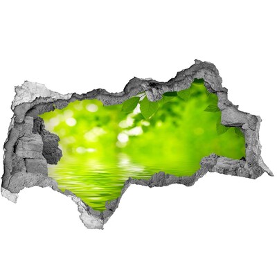 Samoprzylepna naklejka na ścianę Zielona oaza z wodą