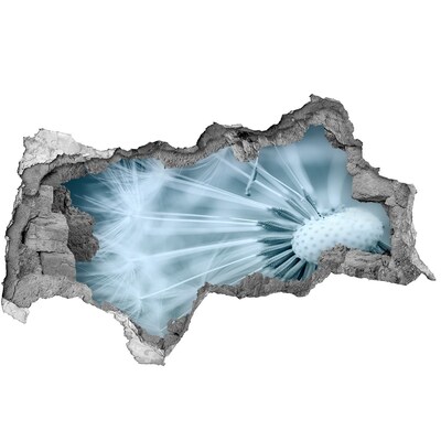 Pegatina decorativa agujero en la pared 3d El mundo floral detrás del muro