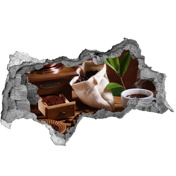 Vinilo adhesivo boquete en la pared rota Café en la comodidad de tu hogar