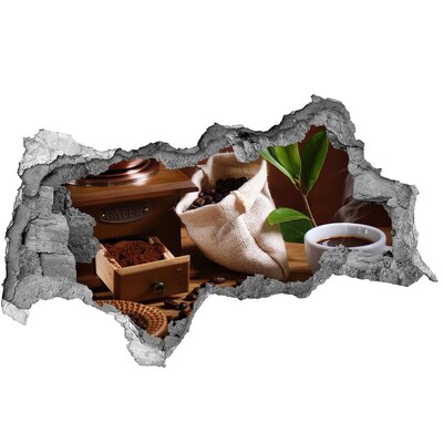 Vinilo adhesivo boquete en la pared rota Café en la comodidad de tu hogar