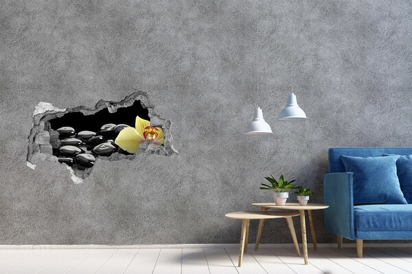 Fotomural autoadhesivo efecto agujero 3d Relájese en el spa