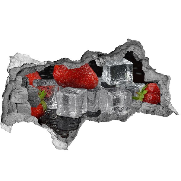 Pegatina decorativa agujero en la pared 3d Frescura afrutada en un estilo veraniego