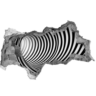 Dziura 3d fototapeta naklejka Iluzja wirującego tunelu