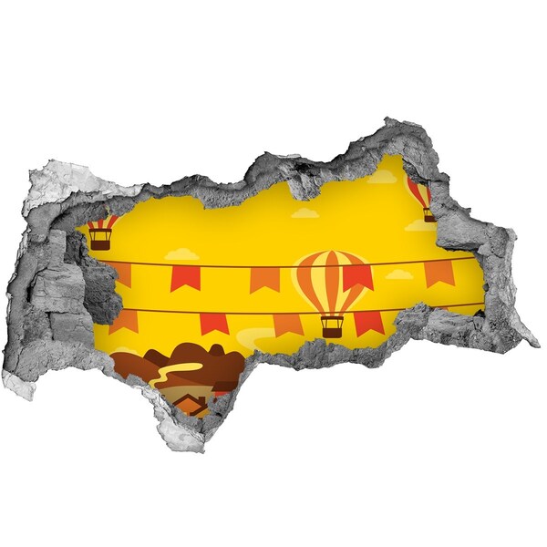 Samoprzylepna naklejka Balonowy krajobraz w górach