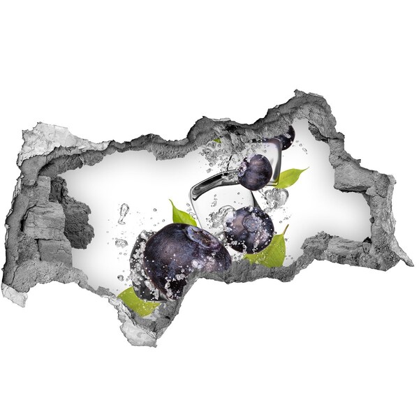 Fotomural autoadhesivo efecto agujero 3d Cascada de hielo afrutado