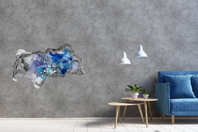 Fotomural autoadhesivo efecto agujero 3d El mundo submarino en el agujero