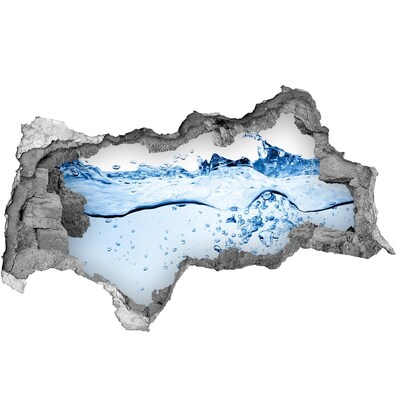Pegatina decorativa agujero en la pared 3d Mundo submarino