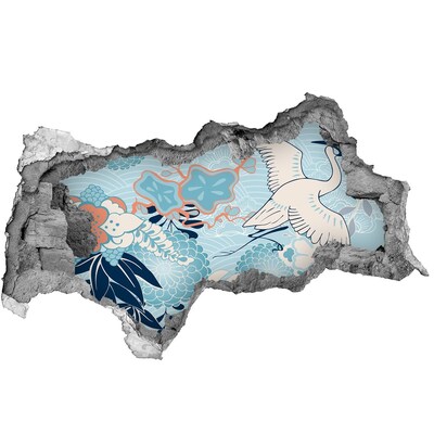 Fotomural autoadhesivo efecto agujero 3d El mundo submarino de los corales