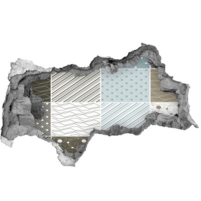 Fotomural autoadhesivo efecto agujero 3d Patrones en la pared