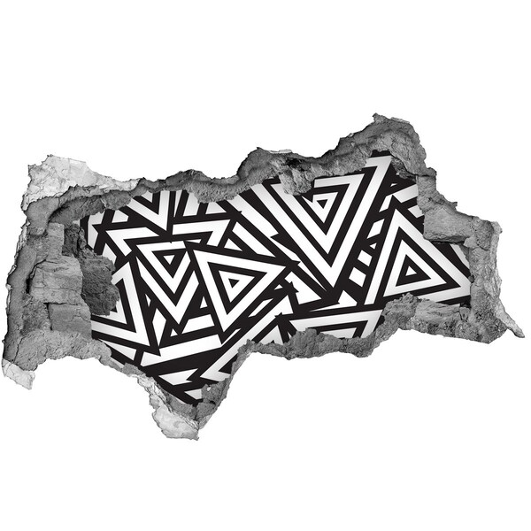 Vinilo efecto 3d pared rota irregular Patrones geométricos abstractos