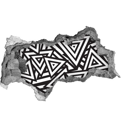 Vinilo efecto 3d pared rota irregular Patrones geométricos abstractos