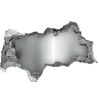 Vinilo efecto 3d pared rota irregular Pared de espejos rota