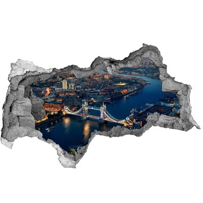 Fototapeta dziura na ścianę 3d Most Tower Bridge w Londynie